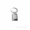 Well Popular Square Metal Sheet Keychain